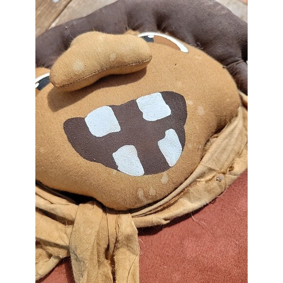 Creepy Primitive Folk Art Doll 22" Handmade Painted Fabric Halloween Decor - Picture 11 of 11